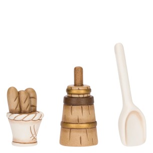 Thun Set 3 pezzi fornaio in ceramica Presepe Classico 2