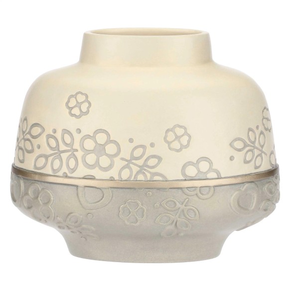 Thun Vaso in Ceramica Aurea Medio