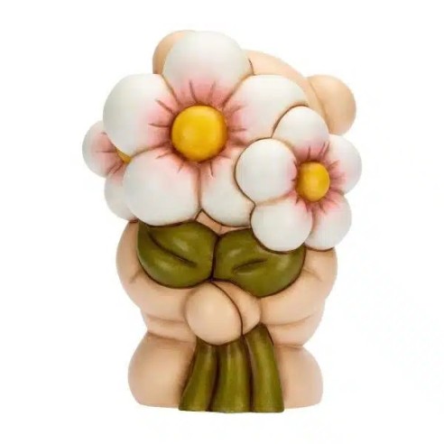 Thun Teddy Con Mazzo di Fiori
