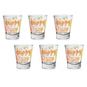 Thun Set 6 tazzine per caffè Happy Country