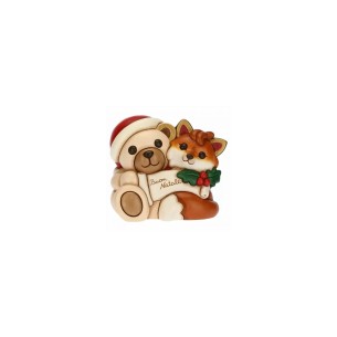 Thun Coppia Teddy e Volpe Grace Buon Natale