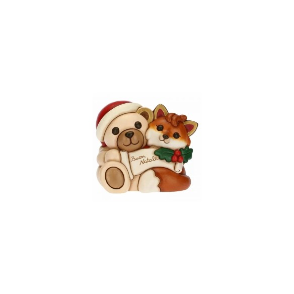 Thun Coppia Teddy e Volpe Grace Buon Natale