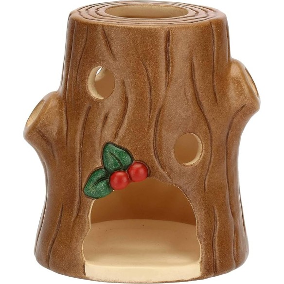 Thun Porta Tealight Tronco e Pettirosso