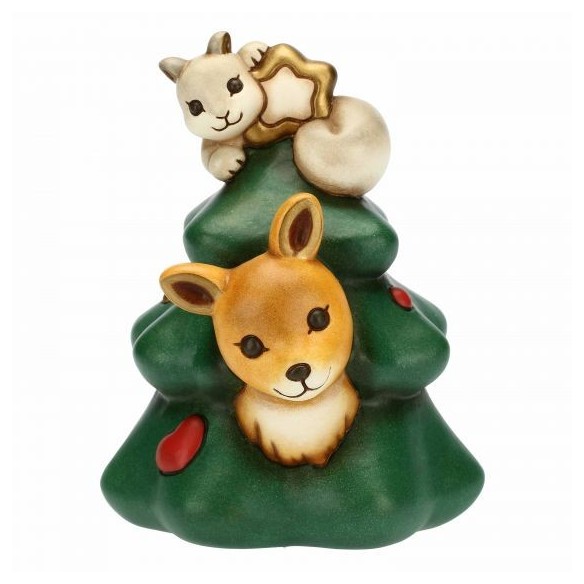 Thun Albero di Natale Medio con Cerbiatto e Scoiattolo