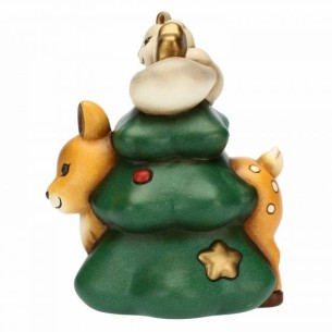 Thun Albero di Natale Medio con Cerbiatto e Scoiattolo 2