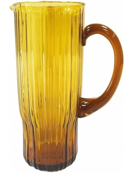 Brandani - Caraffa plissé ambra vetro