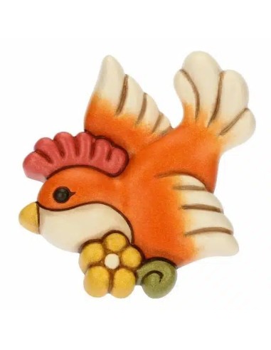 Thun - Formella uccellino arancione