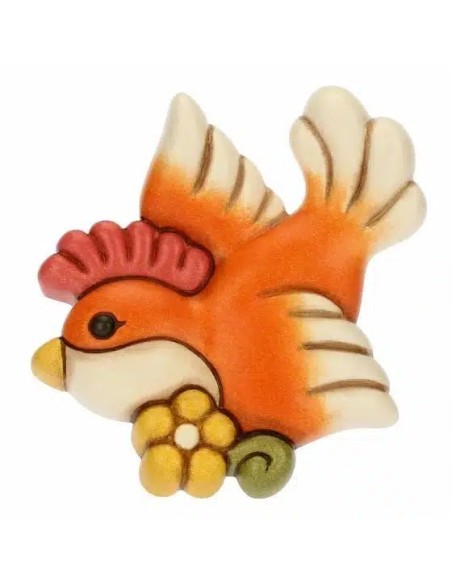 Thun - Formella uccellino arancione