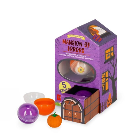 Legami - Mini Distributore di Gomme da Cancellare - Mansion of Errors