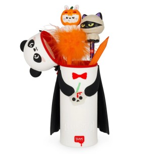 Legami - Astuccio 2-in-1 in Silicone Panda "Bam-Boo" Halloween - Kawaii 2