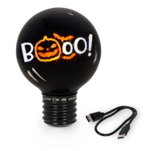 Legami - Lampada Decorativa da Tavolo a Forma di Lampadina Pumpkin Booo - Bulb Fiction XL