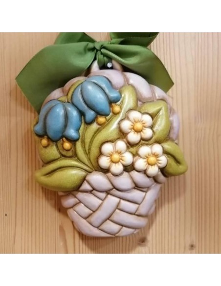 Thun - Formella con Campanule e Fiori di Pesco Media