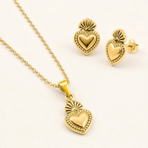 Collana e orecchini Cuore - Niah Jewels