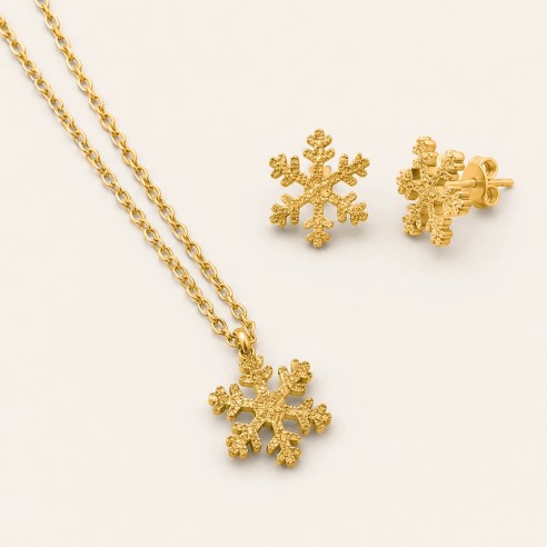 Collana e orecchini Snow Flake- Niha Jewels