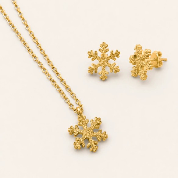 Collana e orecchini Snow Flake- Niha Jewels
