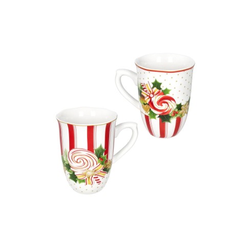 Brandani | Set di 2 mug in raffinata porcellana  "Le Chicche"