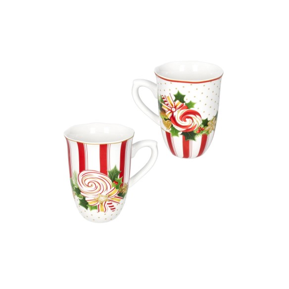 Brandani | Set di 2 mug in raffinata porcellana  "Le Chicche"