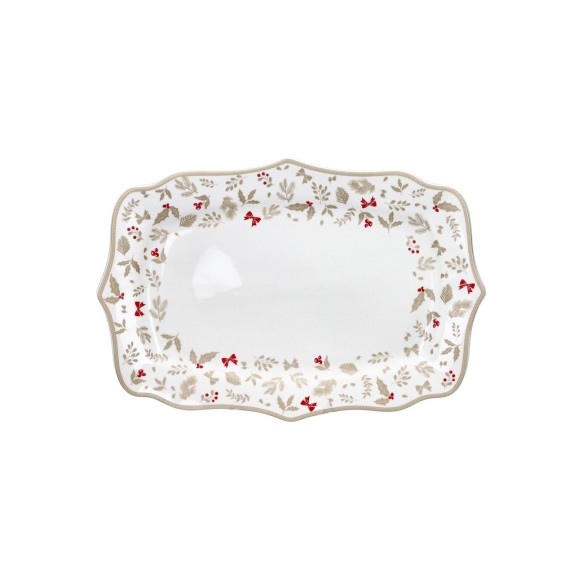 Brandani | Vassoio Treschic New Bone China