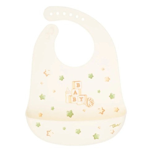 Thun Bavaglino in silicone con tasca raccoglipappa