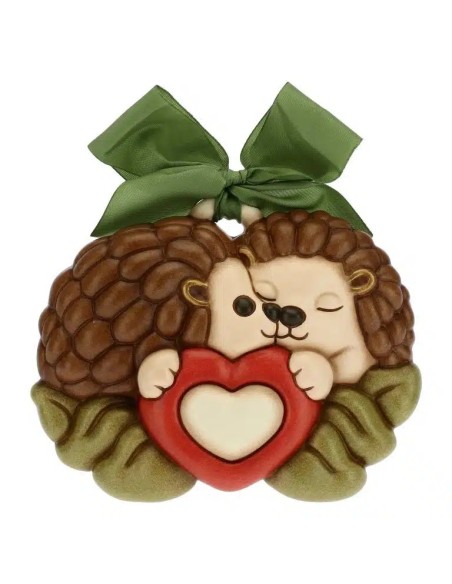 Thun - Formella coppia di ricci innamorati