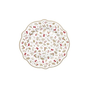 Brandani - Piatto Panettone Treschic New Bone China
