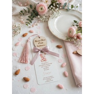 Segnalibro palloncino personalizzato con cartoncino
