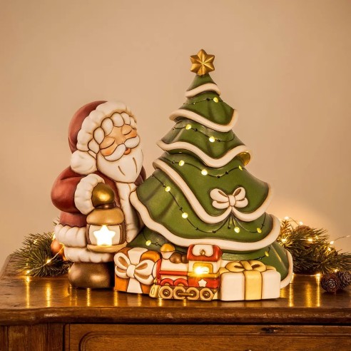 Thun Babbo Natale con Albero in ceramica Maxi