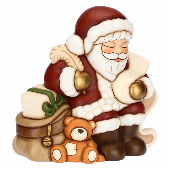 Thun Babbo Natale con lista dei desideri in ceramica