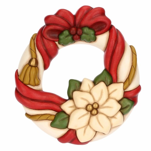 Thun  Ghirlanda con stella di Natale in ceramica
