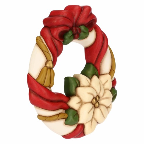 Thun  Ghirlanda con stella di Natale in ceramica
