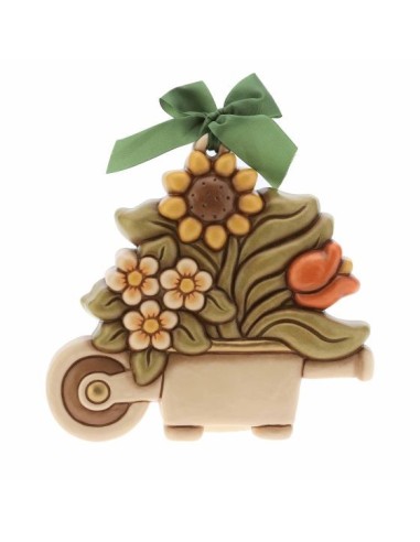 Thun - Formella grande cariola di fiori