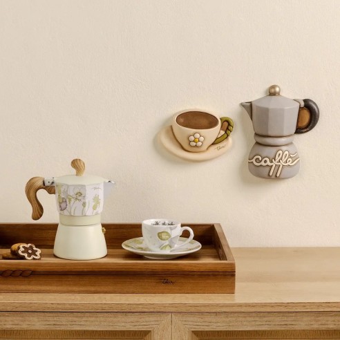 Thun Formella da parete caffettiera in ceramica