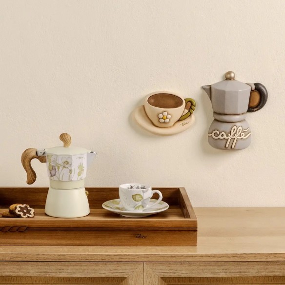 Thun Formella da parete caffettiera in ceramica