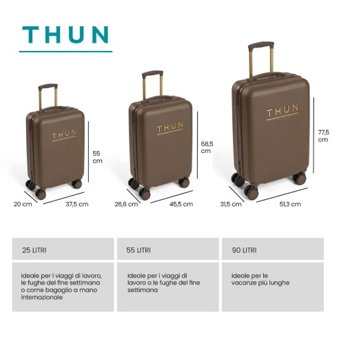 Thun Set  3 Valigie Brown