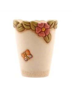 Thun - Vaso medio con fiori e farfalle
