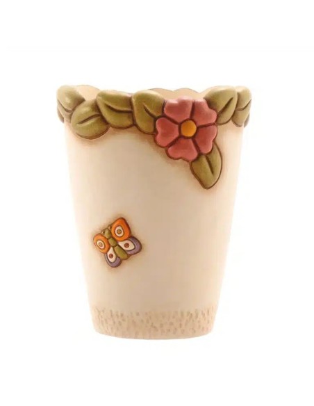 Thun - Vaso medio con fiori e farfalle