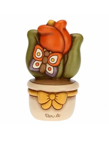 Thun - Vasetto tulipano e farfalla "per te"