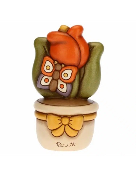 Thun - Vasetto tulipano e farfalla "per te"