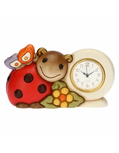 Thun - Orologio da tavolo con coccinella medio