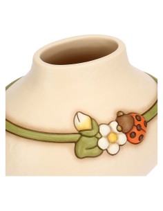 Thun - Vaso in ceramica con coccinella Country Bloom, medio 2