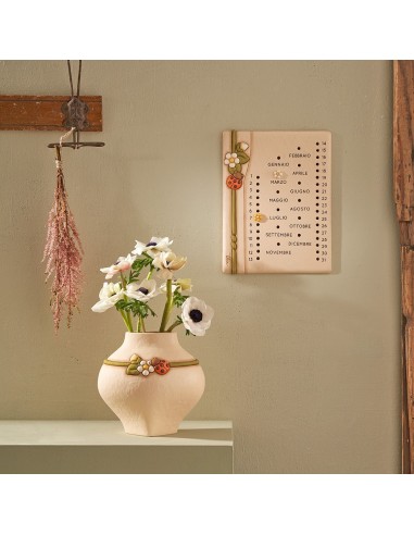 Thun - Vaso in ceramica con coccinella Country Bloom, medio