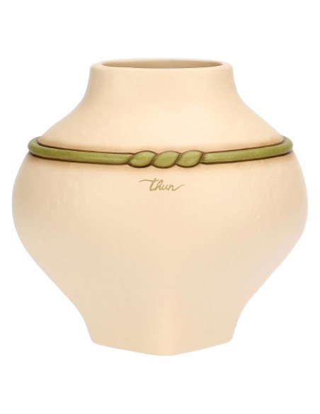 Thun - Vaso in ceramica con coccinella Country Bloom, medio