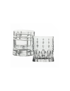 Brandani - Set 2 bicchieri jazz crystal glass