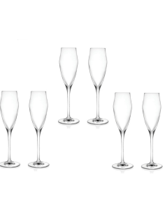 Brandani - Flute contatto crystal glass 6 pezzi