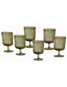 Brandani - Set 6 PZ calice plisse ambra