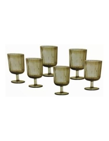 Brandani - Set 6 PZ calice plisse ambra