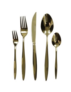 Brandani - Set 20 pezzi posate stretch gold