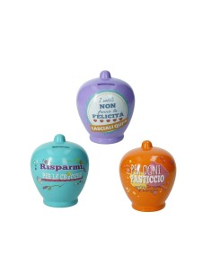 Brandani - Salvadanaio classico colori e frasi