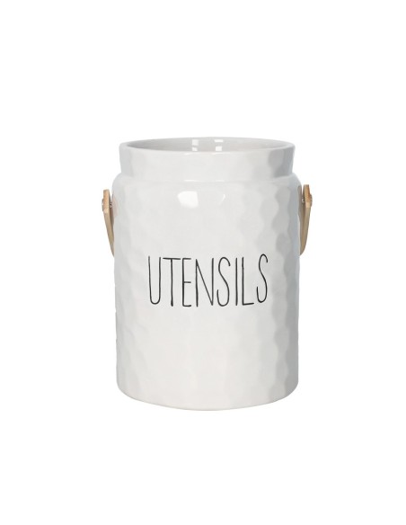 Brandani - Barattolo porta utensili new age dolomite c/manico bamboo