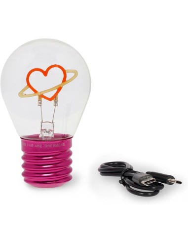 Legami - Lampada da tavola lampadina Planet Heart